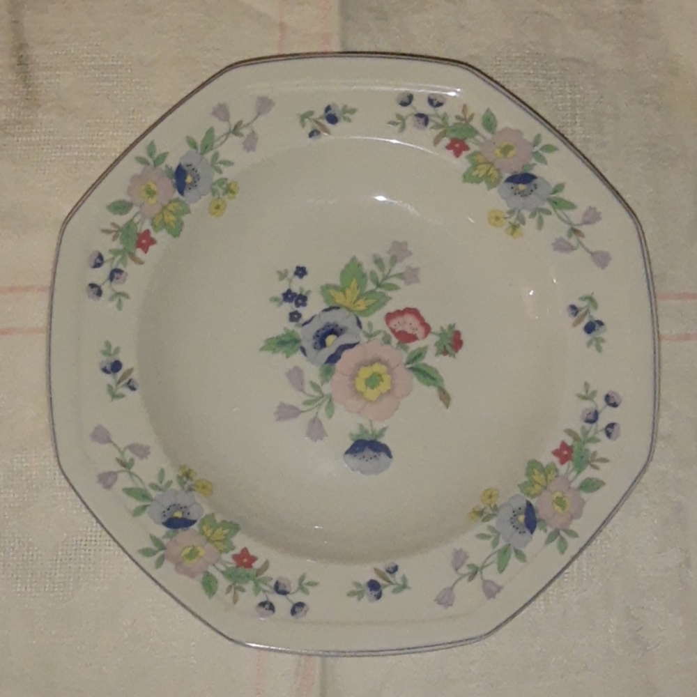 Christopher Stuart Blue Rhapsody Octagon Soup Bowl
